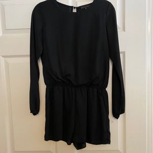 Lucca Couture Black Shorts Romper